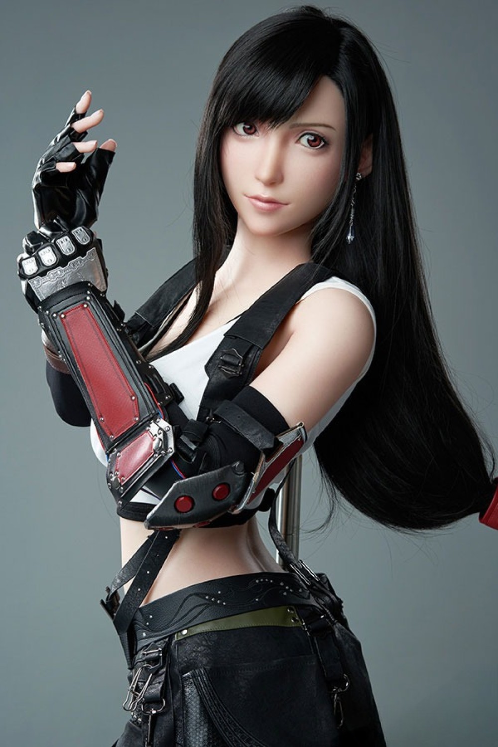 Game Lady 167cm Dカップ ティファ Tifa No.3ヘッド 掲載画像は硬めシリコン材ヘッド リアルメイク付き 眉毛とまつ毛植毛あり フルシリコン製ラブドール