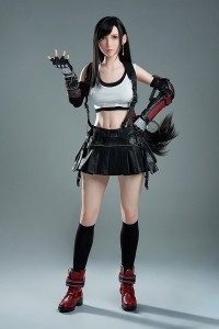Game Lady 167cm Dカップ ティファ Tifa No.3ヘッド 掲載画像は硬めシリコン材ヘッド リアルメイク付き 眉毛とまつ毛植毛あり フルシリコン製ラブドール