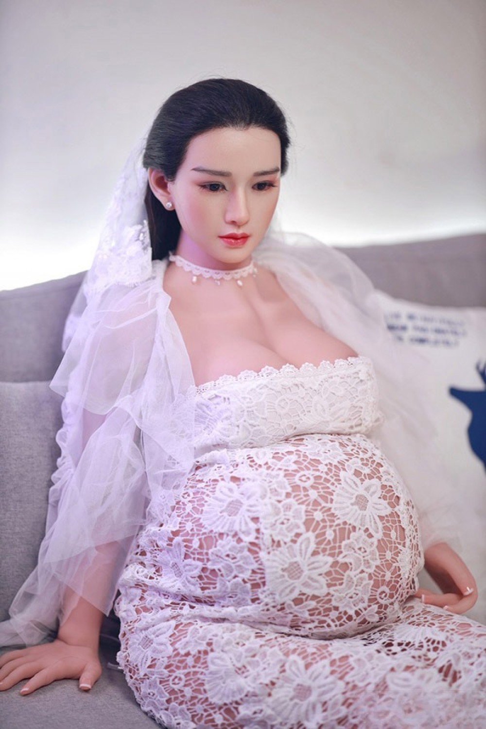 JY Doll 160cm 妊婦型 豊満 洁儿ちゃん シリコン頭 tpeボディ