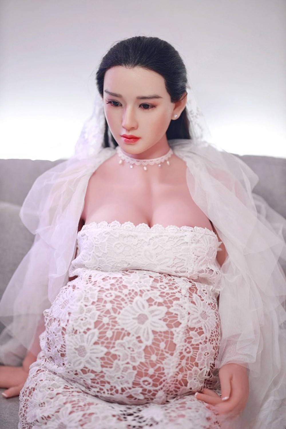 JY Doll 160cm 妊婦型 豊満 洁儿ちゃん シリコン頭 tpeボディ