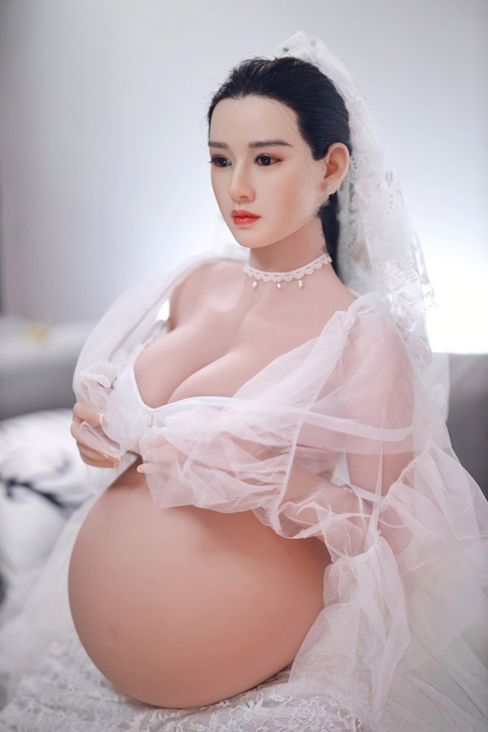 JY Doll 160cm 妊婦型 豊満 洁儿ちゃん シリコン頭 tpeボディ