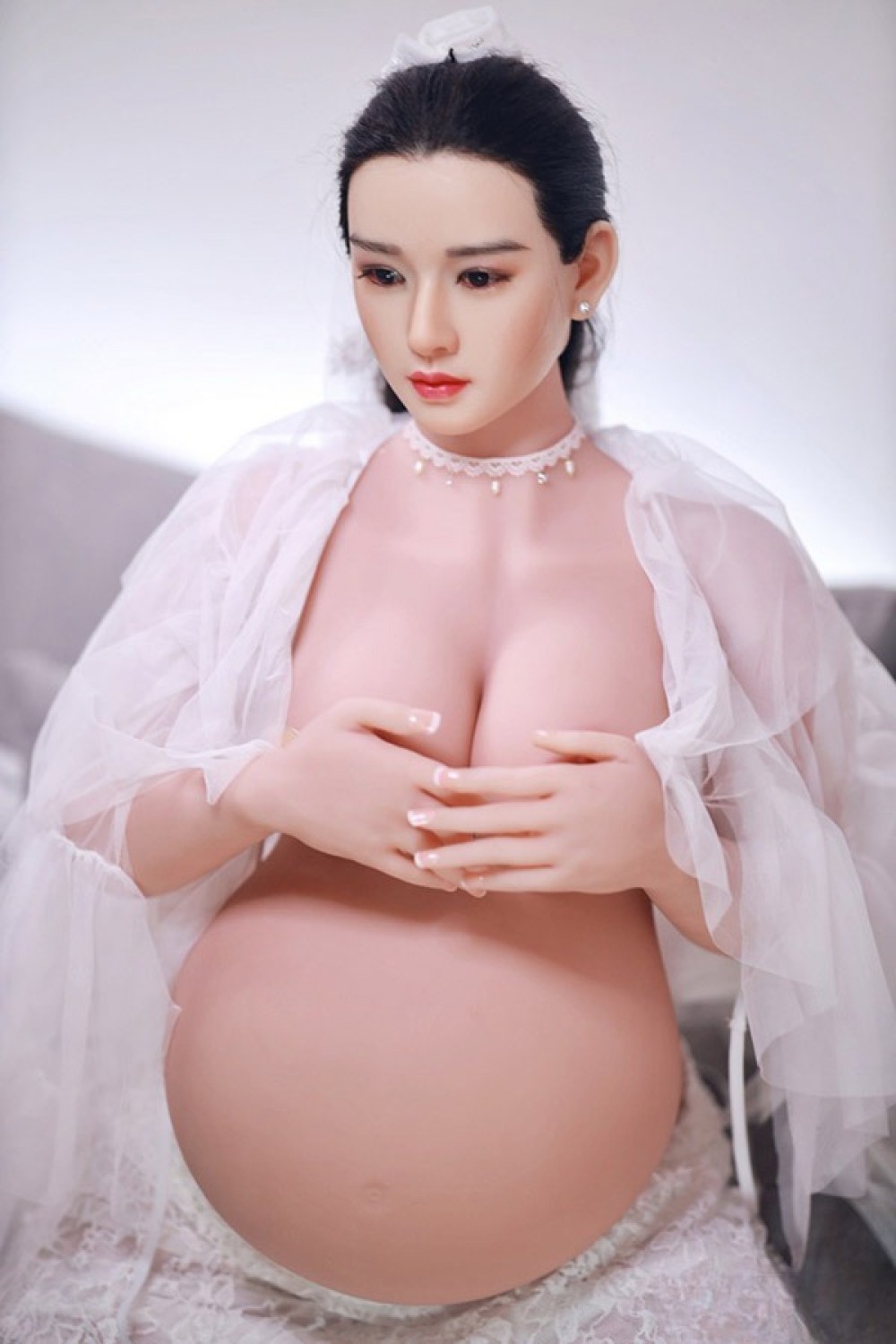JY Doll 160cm 妊婦型 豊満 洁儿ちゃん シリコン頭 tpeボディ