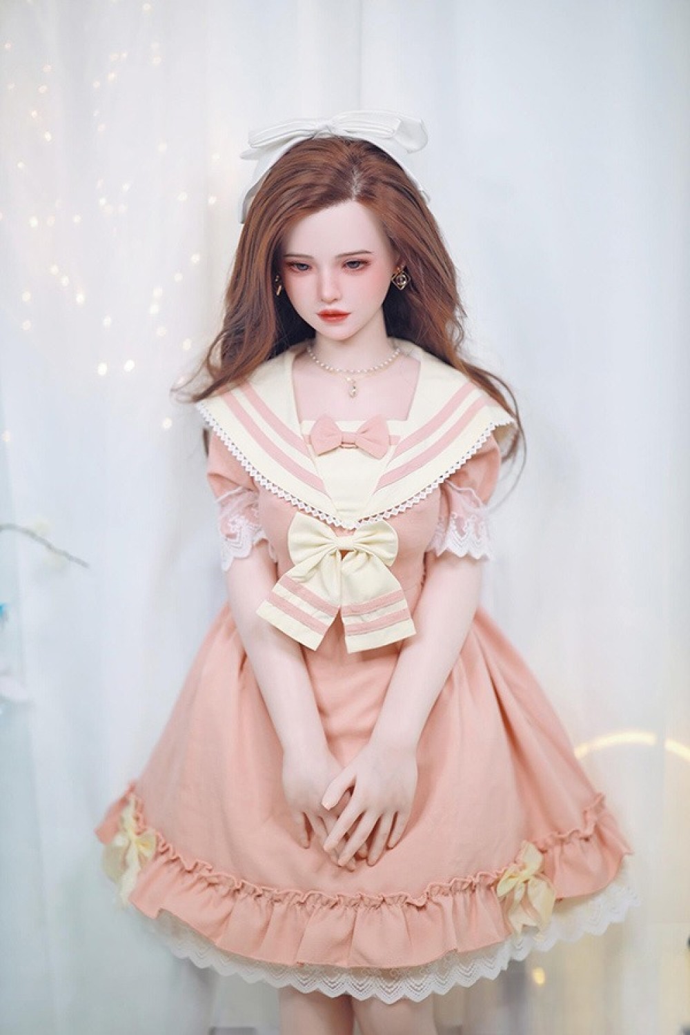 JY Doll 123cm Bカップ 小云兮ヘッド 身体リアルメイク付き フルシリコン製ラブドール