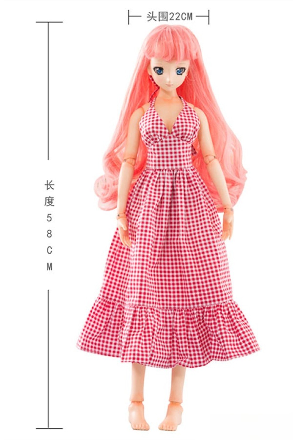 Mini Doll 58cm普通乳 BJD M3ヘッド セックス可能 53cm-75cm身長選択可能