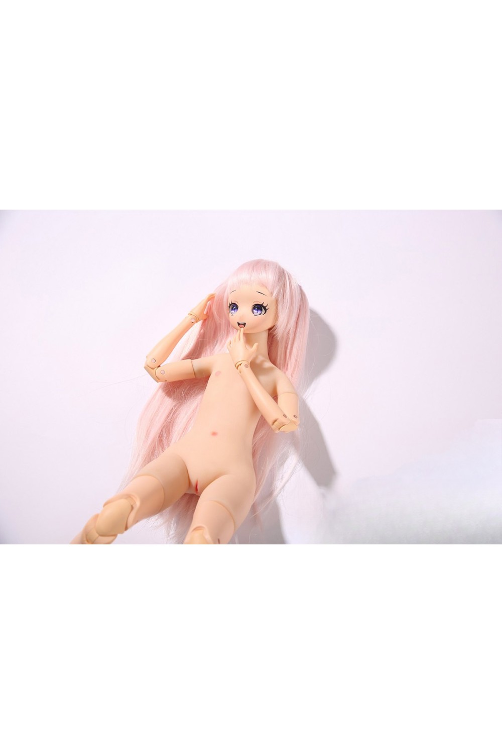 Mini Doll 58cm貧乳 BJDボディ Luluヘッド ボディ選択可 セックス可能 ミニドール