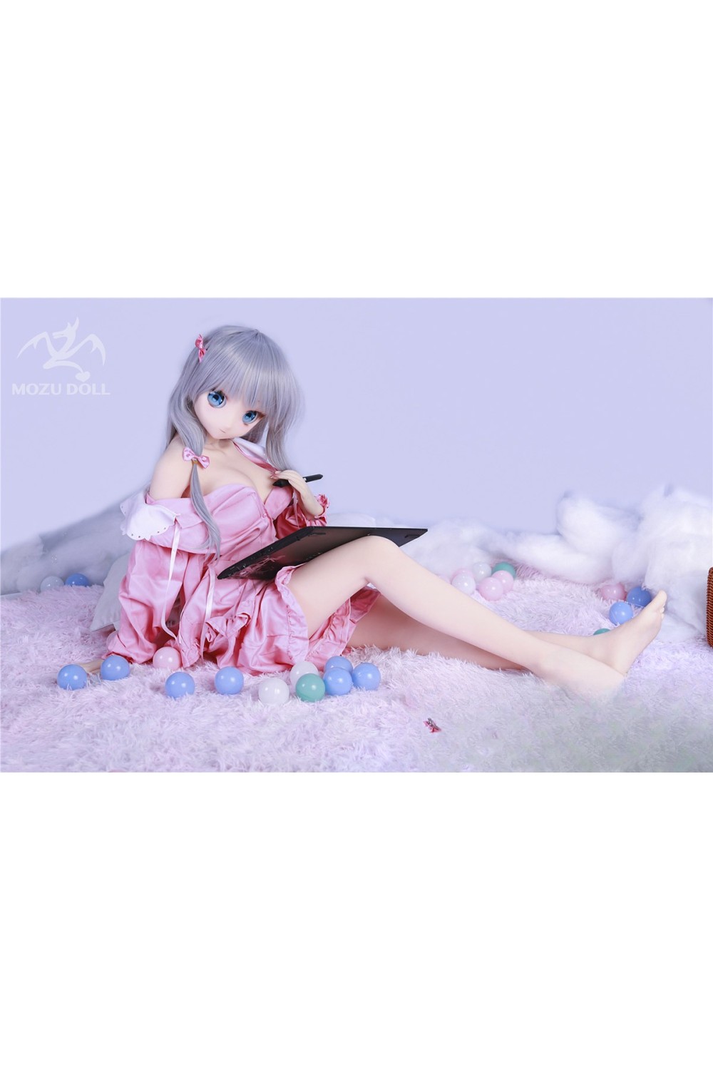 MOZU Doll 145cm Dカップ 小纱(Xiaosha) 体重25kg 肌色＆眼球色＆メイク＆ウィッグ＆衣装は宣材写真と同じ TPE製ラブドール