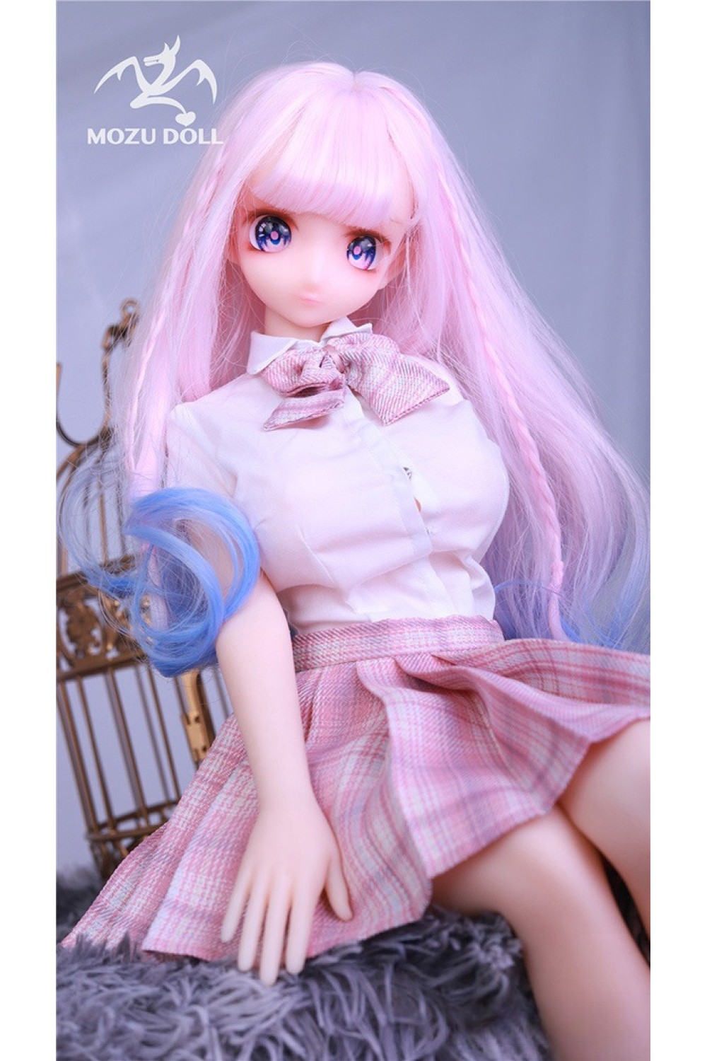 2.6kg フルシリコン製 MOZU 63cm 小桃(xiaotao) 肌色＆眼球色＆メイク＆ウィッグ＆衣装は宣材写真と同じ 小型で軽量化で収納しやい 使いやすい