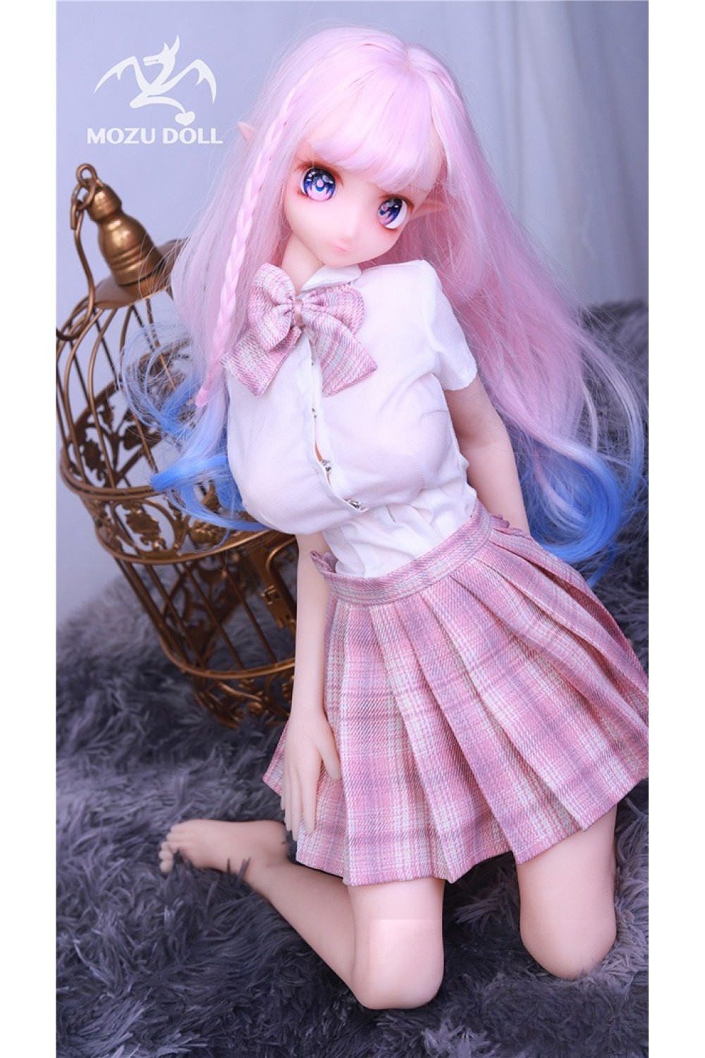 2.6kg フルシリコン製 MOZU 63cm 小桃(xiaotao) 肌色＆眼球色＆メイク＆ウィッグ＆衣装は宣材写真と同じ 小型で軽量化で収納しやい 使いやすい