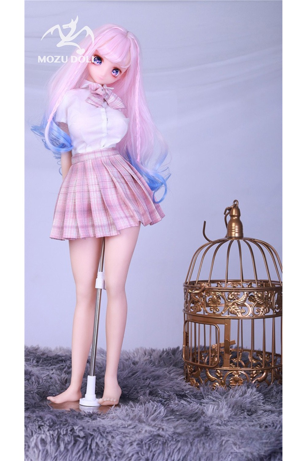 2.6kg フルシリコン製 MOZU 63cm 小桃(xiaotao) 肌色＆眼球色＆メイク＆ウィッグ＆衣装は宣材写真と同じ 小型で軽量化で収納しやい 使いやすい
