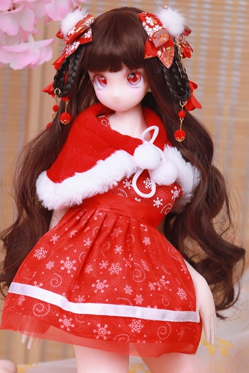 2.6kg フルシリコン製 MOZU 63cm 红袖(Hongxiu) 肌色＆眼球色＆メイク＆ウィッグ＆衣装は宣材写真と同じ 小型で軽量化で収納しやい 使いやすい