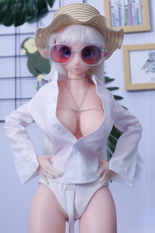 2.6kg フルシリコン製 MOZU 63cm 红袖(Hongxiu) 肌色＆眼球色＆メイク＆ウィッグ＆衣装は宣材写真と同じ 小型で軽量化で収納しやい 使いやすい