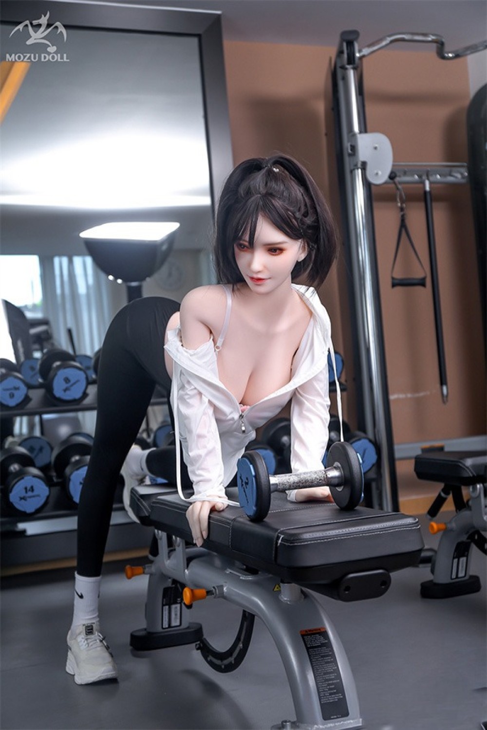 MOZU Doll 163cm Hカップ 清柠頭部 体重35kg 肌色＆眼球色＆メイク＆ウィッグ＆衣装は宣材写真と同じ TPE製ラブドール