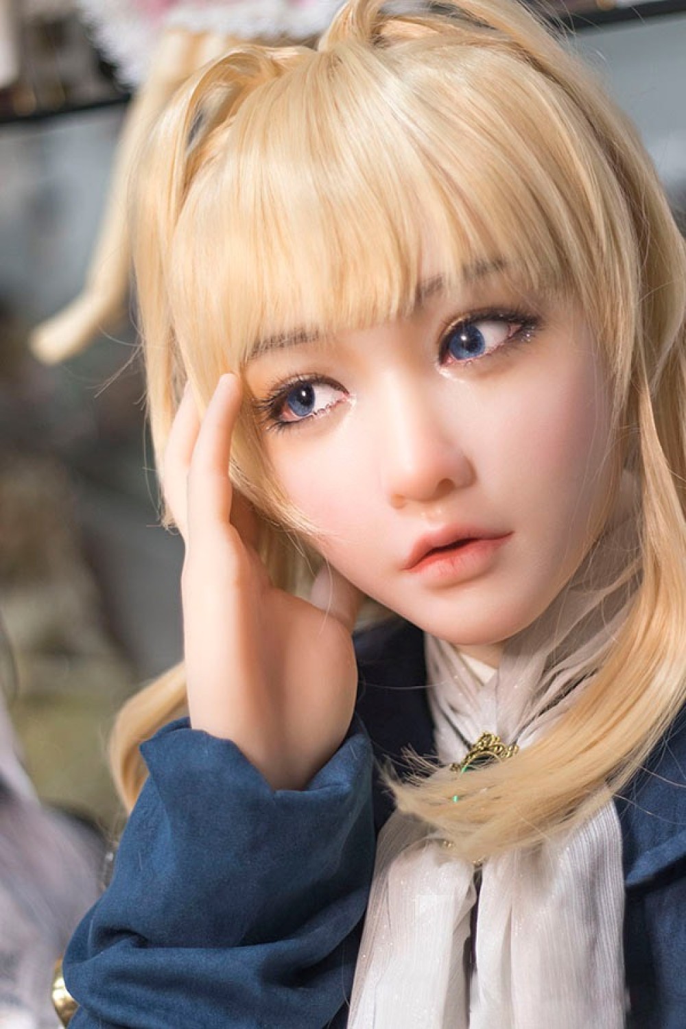 Real Girl 超リアルなシリコン材質ヘッド+柔いTPE材質 150cm Dカップ ボディ ゆいちゃん 新骨格付き 宣材写真のヘッドは職人メイク