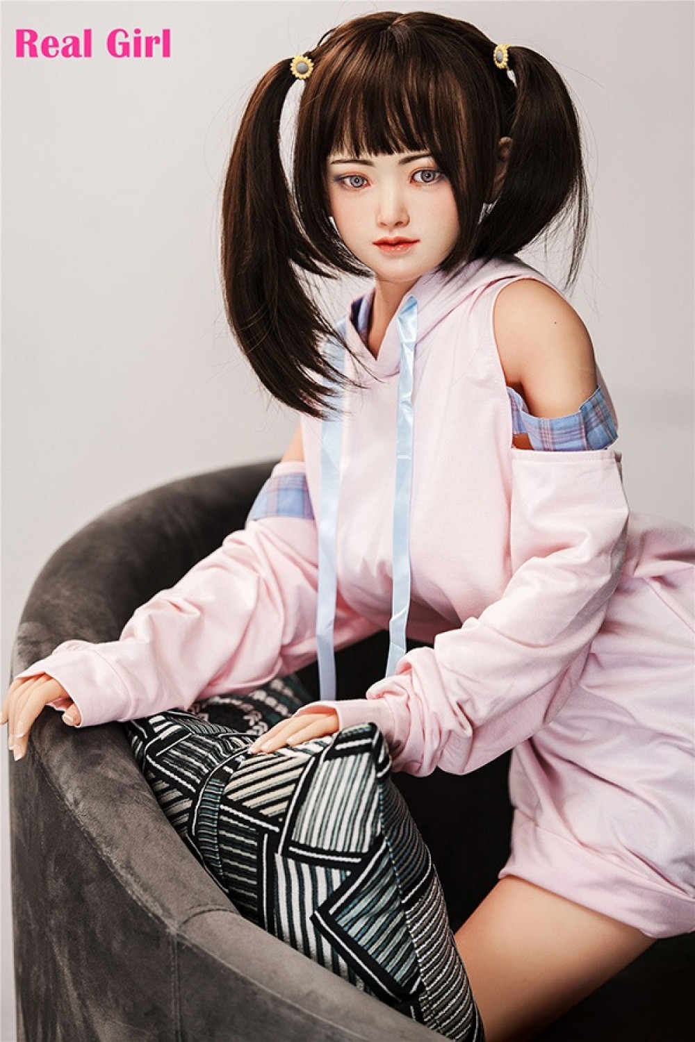 Real Girl 148cm Cカップ R53頭部 TPE材質ボディー ヘッド材質選択可能 メイク選択可能