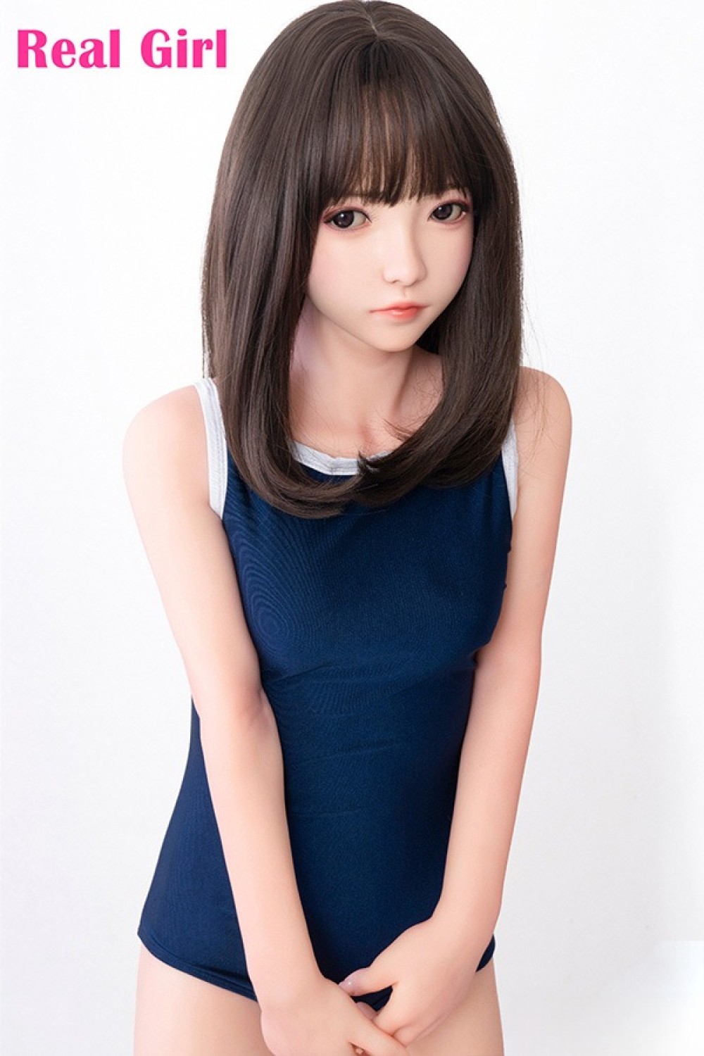 Real Girl 新品ボディ 138cm 貧乳 ロり系 R45頭部 シリコンヘッド 口開閉機能あり ヘッドとボディは材質選択可 メイク選択可能