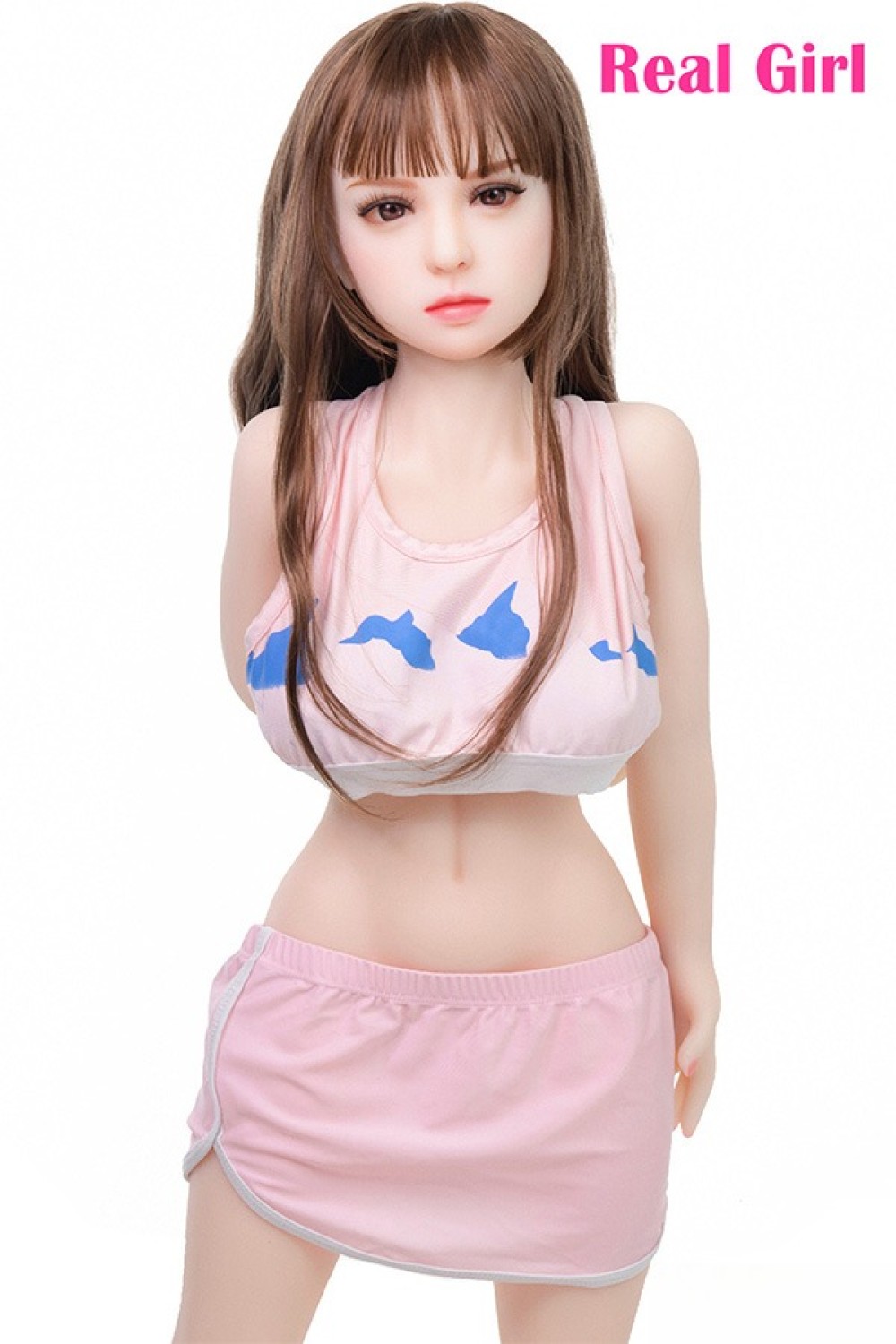 Real Girl 莉々ちゃん シームレス 110cm 頭身一体化 16kg使い安い EVO骨格付き 宣材写真のヘッドは普通メイク TPE製ラブドール