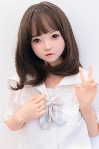 FANREAL 111cm Fカップ Manddyヘッド 掲載画像は軟性シリコンヘッド ROS機能選択可 リアルメイク付き フルシリコン製ラブドール