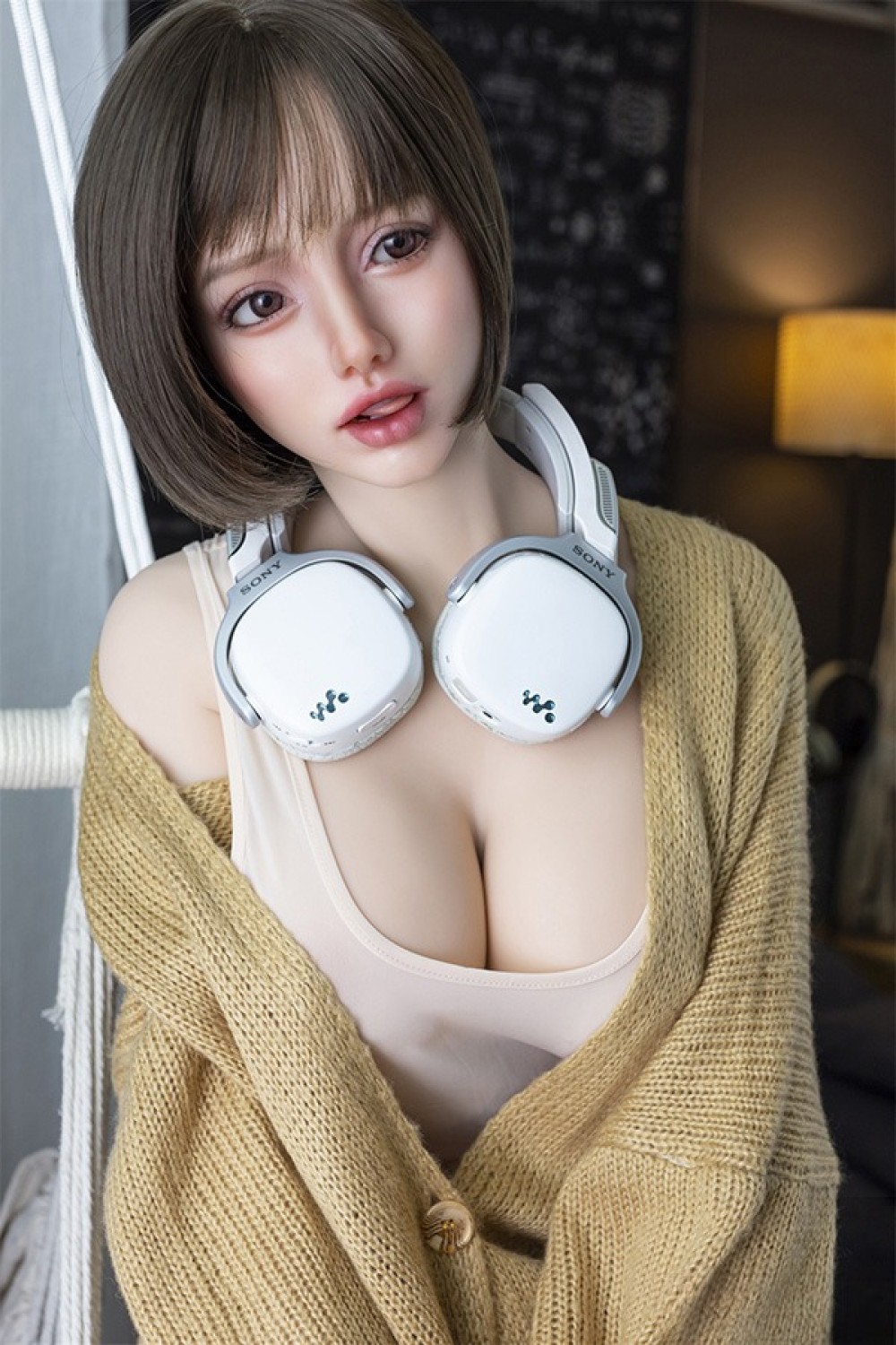 Sanhui Doll 155cm Eカップ #28ヘッド シームレス お口開閉機能選択可 フルシリコン製ラブドール