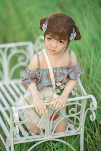 WAXDOLL 110cm バスト平 R3ヘッド リアルメイク付き フルシリコン製ラブドール