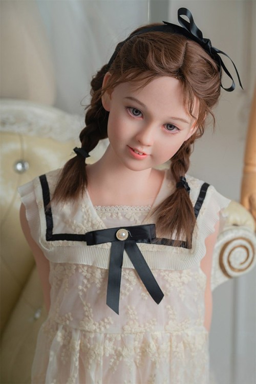 WAXDOLL 120cm バスト平 #G34ヘッド歯付き リアルメイク付き フルシリコン製ラブドール