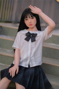 WAXDOLL 142cm 貧乳 GD03ヘッド リアルメイク付き フルシリコン製ラブドール