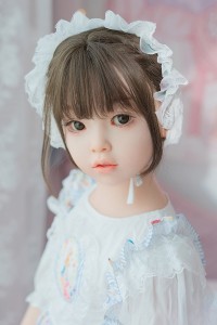 WAXDOLL 142cm 貧乳 GD06ヘッド リアルメイク付き フルシリコン製ラブドール