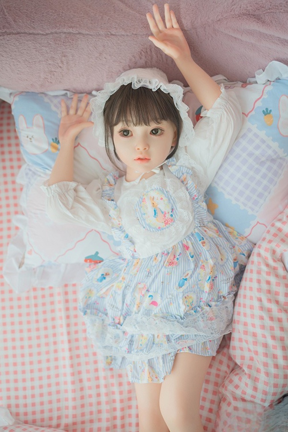 WAXDOLL 110cm バスト平 #G58ヘッド リアルメイク付き フルシリコン製ラブドール