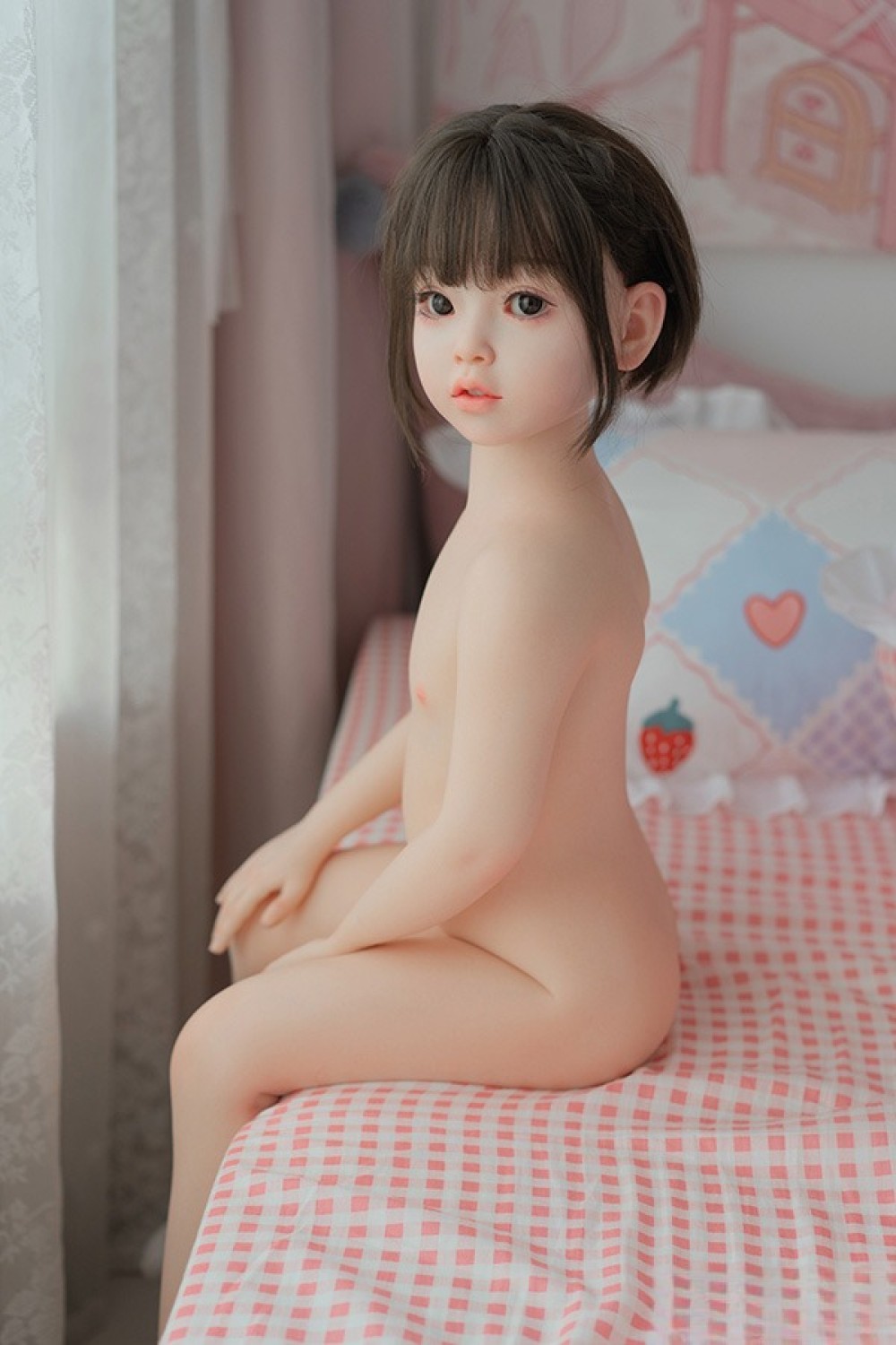 WAXDOLL 110cm バスト平 #G58ヘッド リアルメイク付き フルシリコン製ラブドール