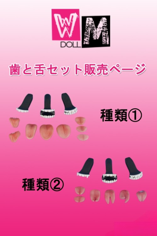 【即納・国内発送・送料無料】TPEラブドール 専用歯と舌セット パーツ 撮影パーツ WMDOLL工場製